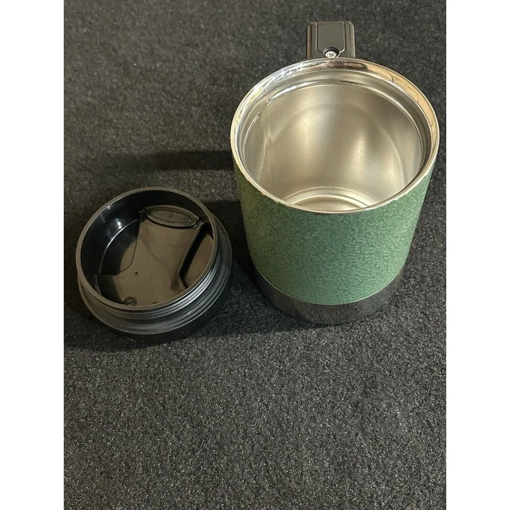 Stanley Eddie Bauer Sport Shop Stainless Steel Mug With Lid Big Grip Green B4 - Picture 4 of 11